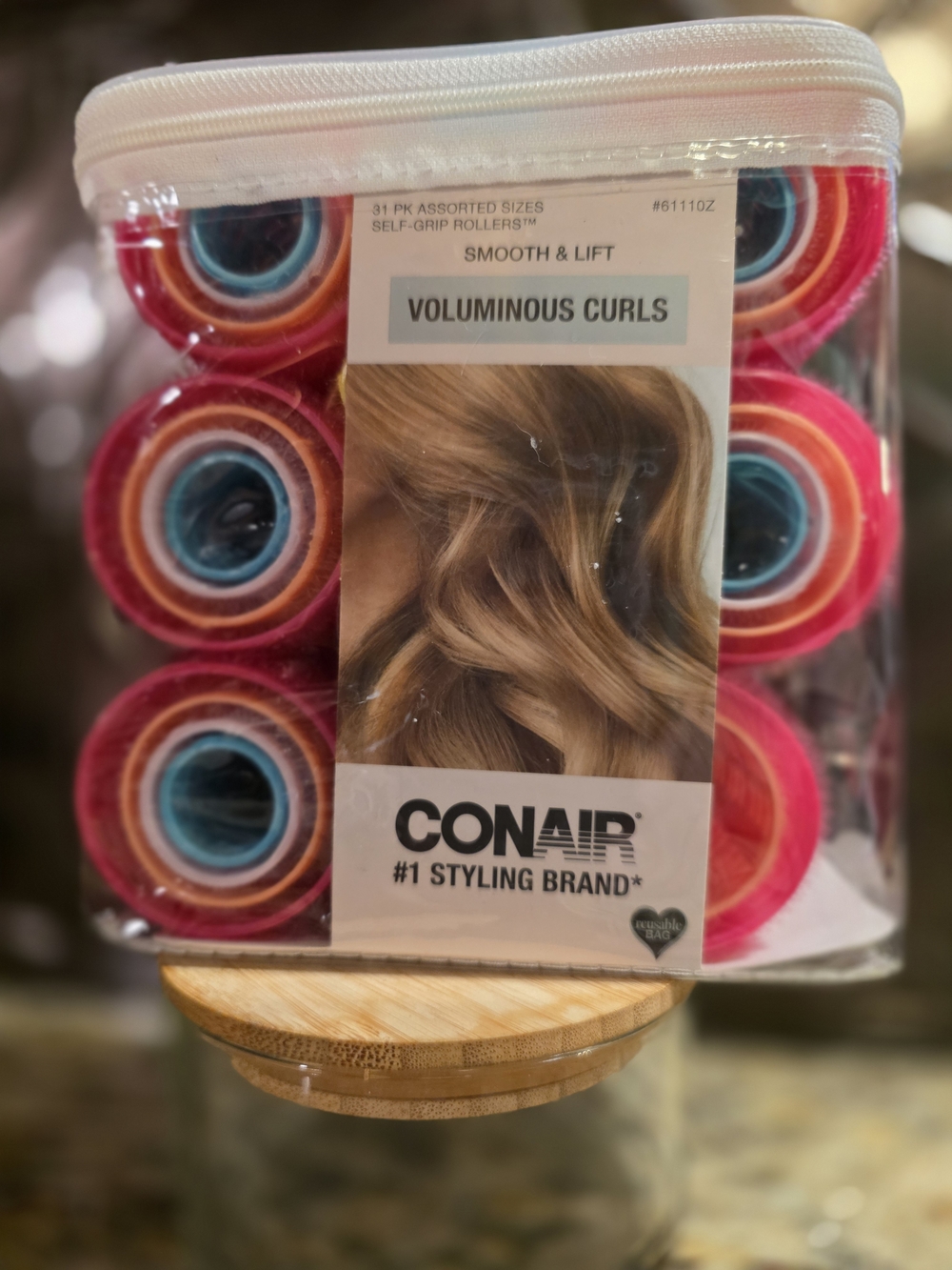 Conair Voluminous Curls Self-Grip Rollers - Pink, Blue, Orange